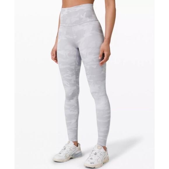 lululemon athletica Pants - Lululemon Wunder Under High-Rise Tight 25" Camo White Starlight | 8